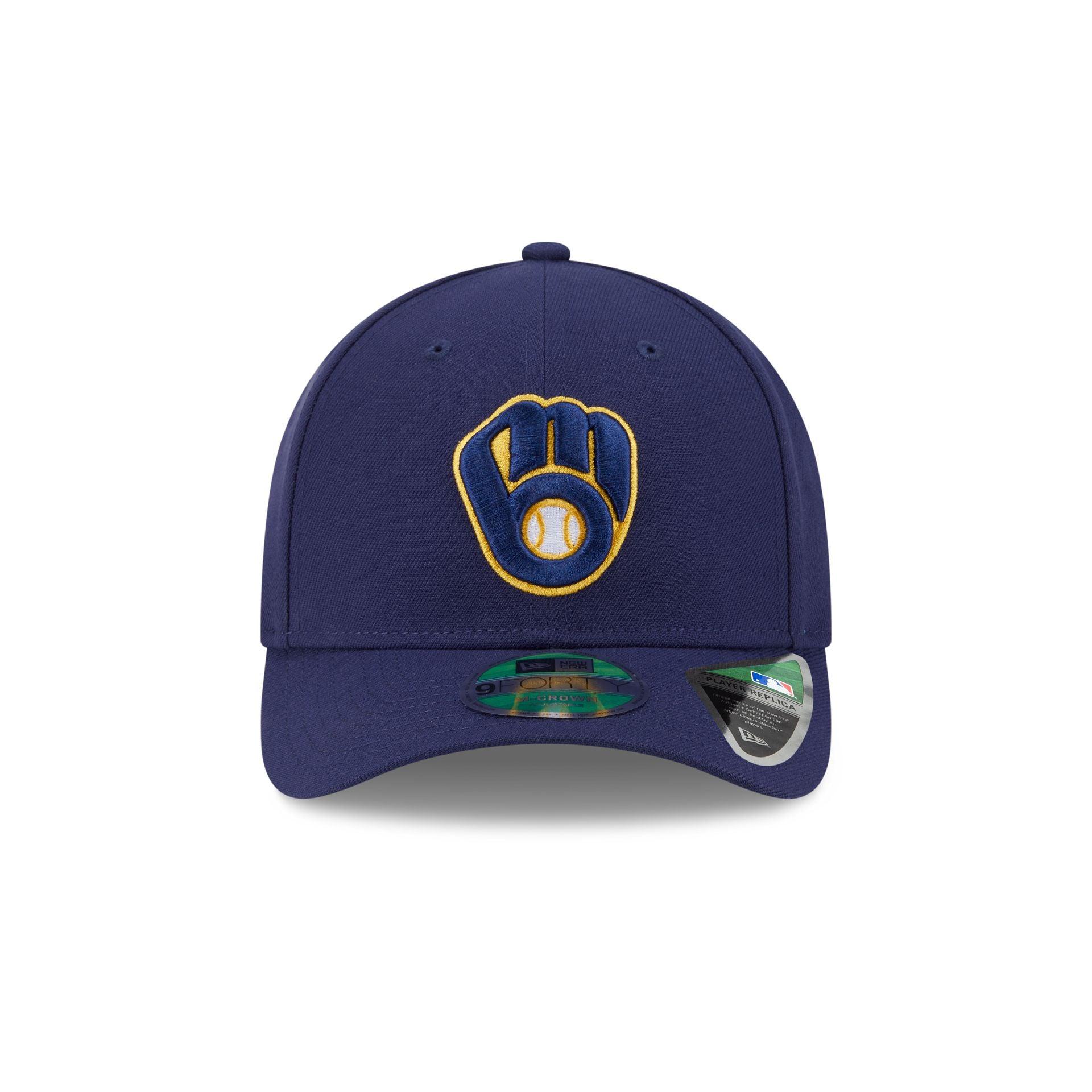 Milwaukee Brewers Home Authentic Collection 9FORTY M-Crown Snapback Hat Male Product Image