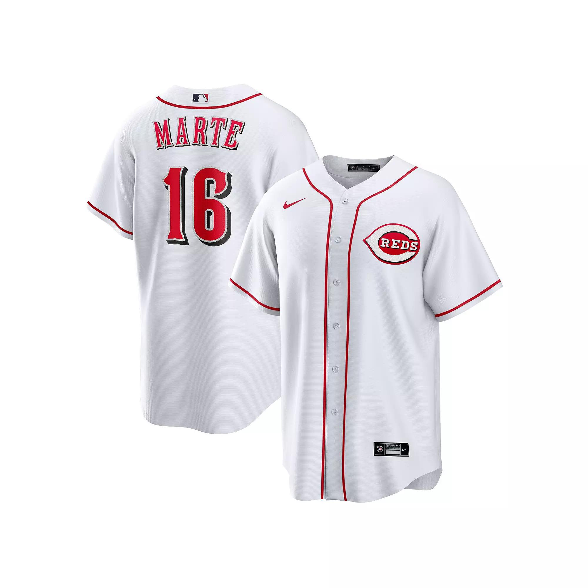 Men's Nike Noelvi Marte White Cincinnati Reds Home Replica Jersey,  Product Image