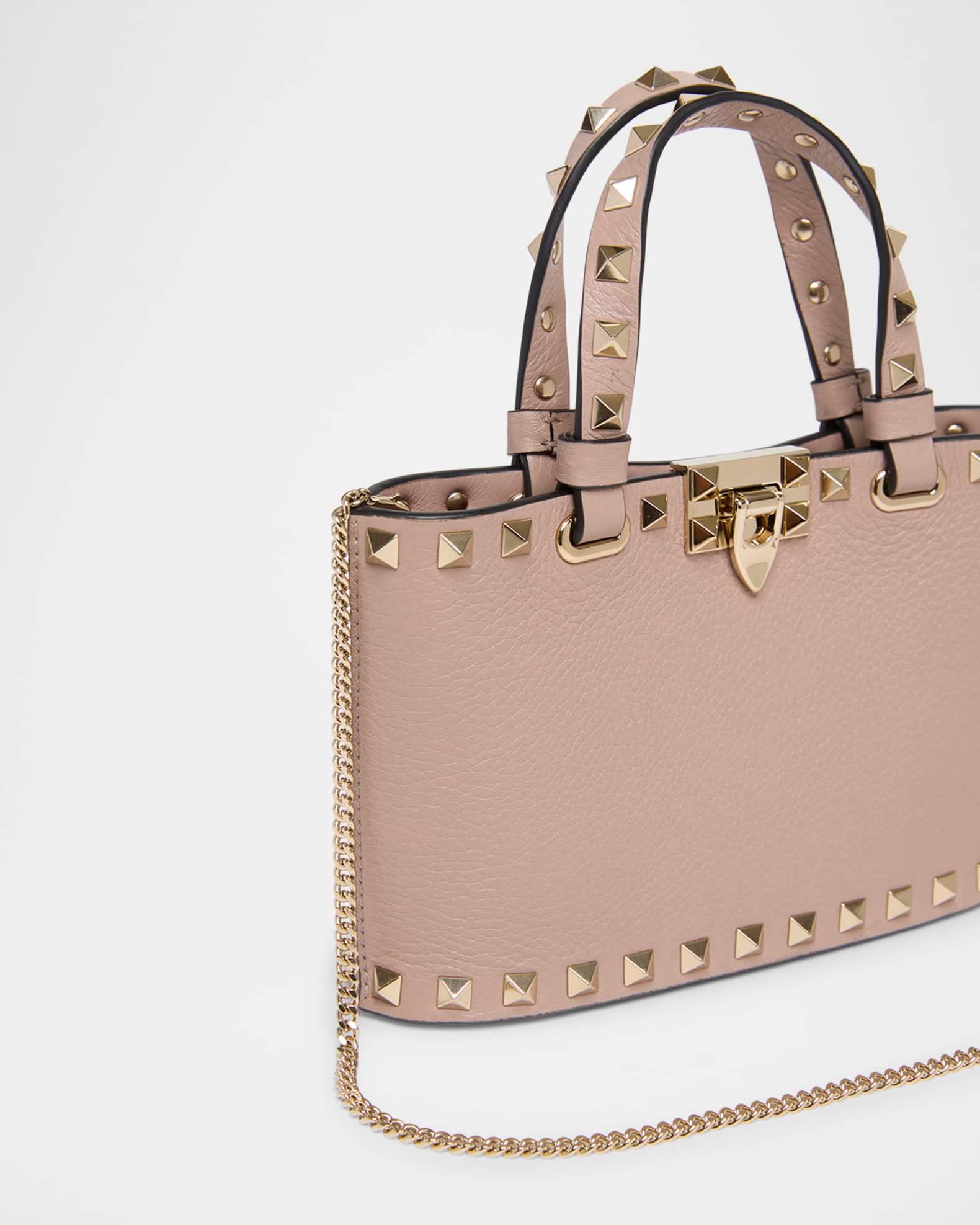 Mini Rockstud Leather Tote Bag Product Image