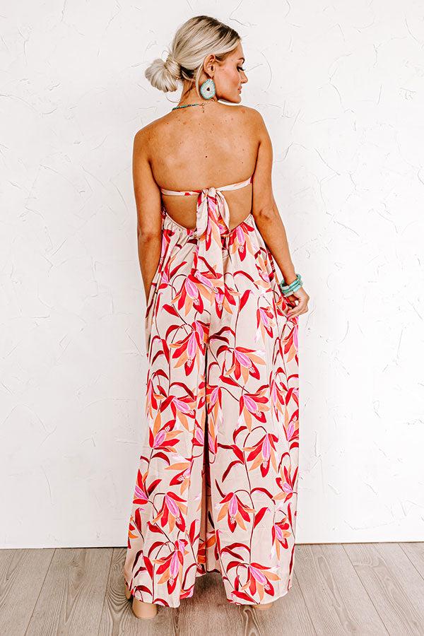 Caribbean Dreaming Satin Jumpsuit Product Image