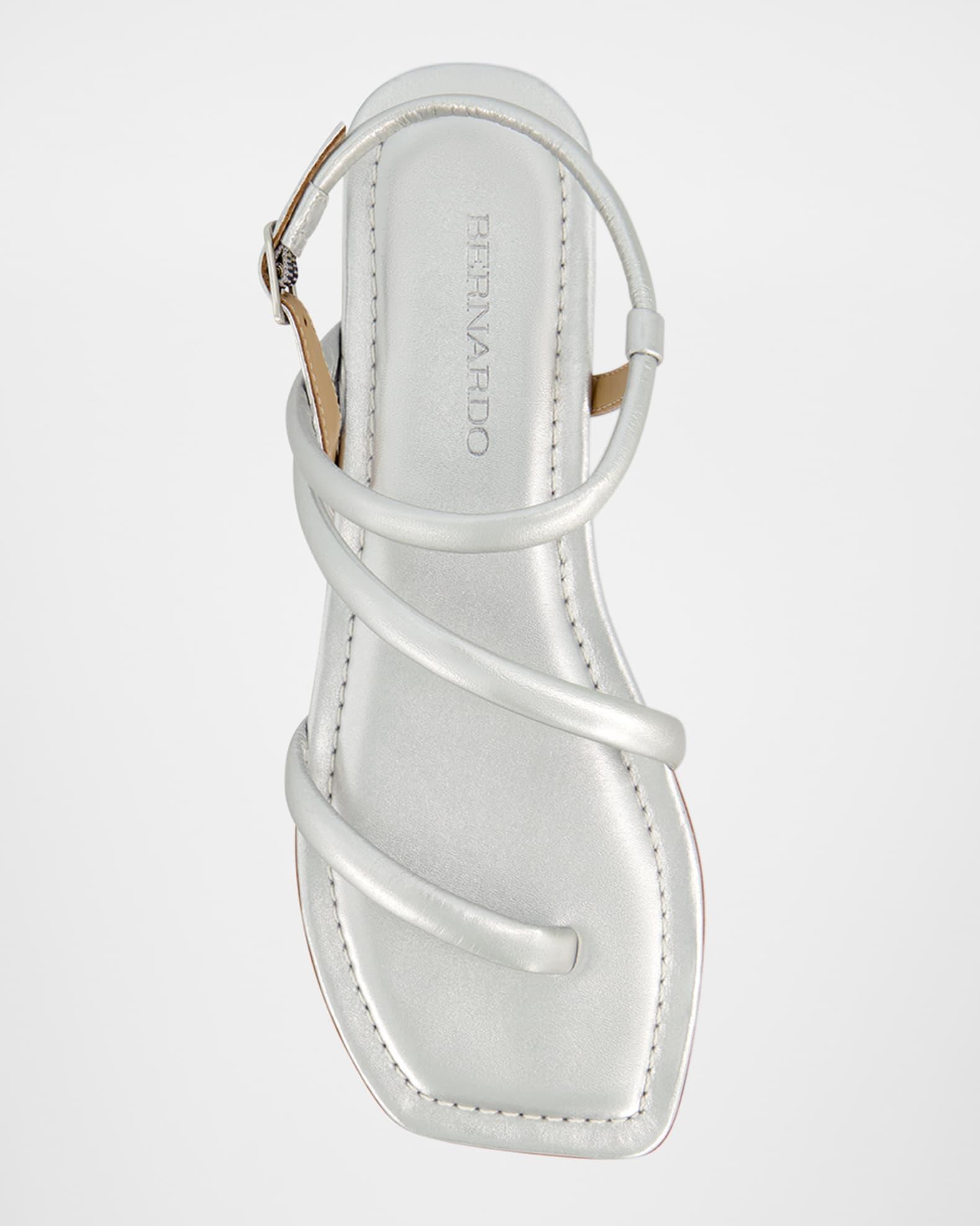 Odessa Metallic Thong Slingback Sandals Product Image