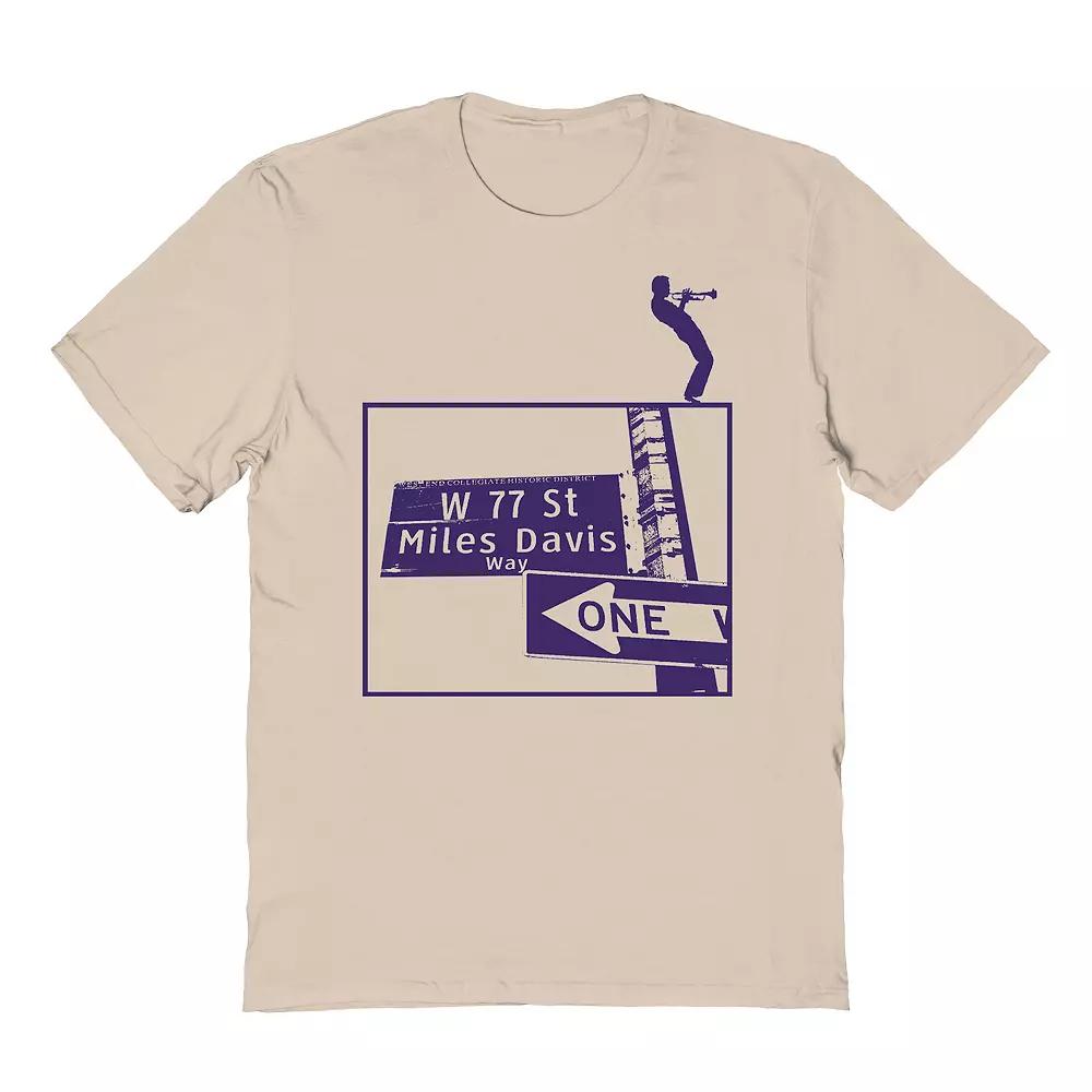 Men's Street Sign Graphic Tee, Size: Medium, Brown Product Image