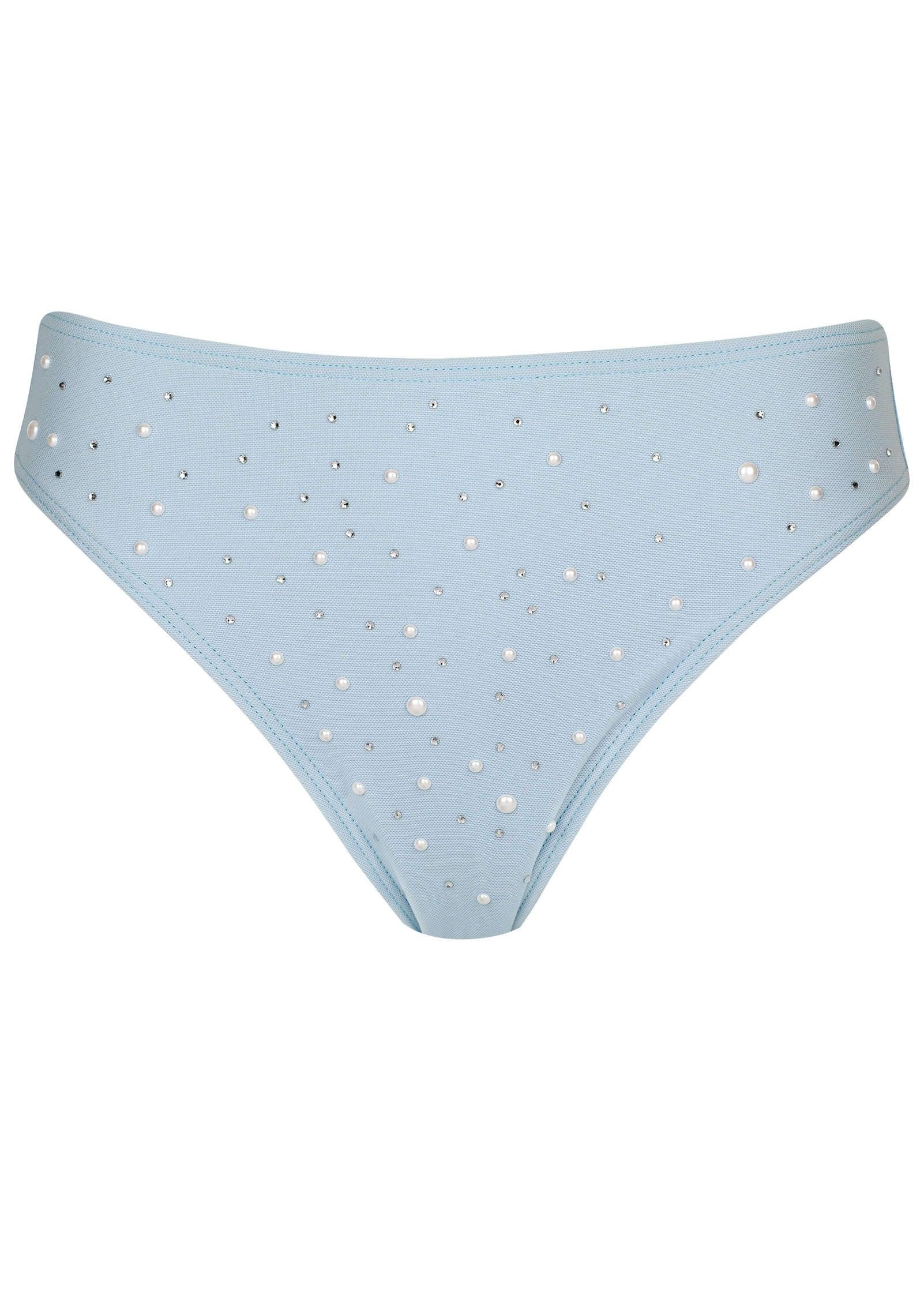 Embellished Triangle Top - Light Blue Product Image