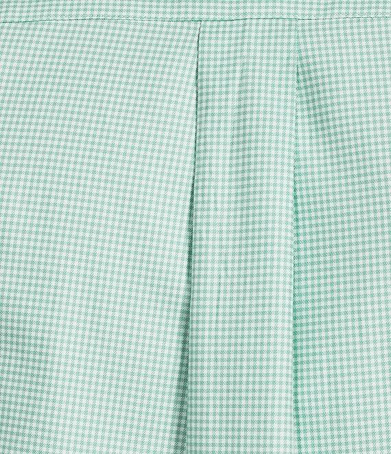 Roundtree & Yorke Gingham Pattern Twill Sport Shirt Product Image