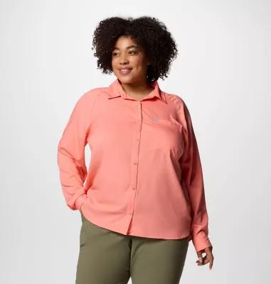 Columbia Women s Anytime Lite Long Sleeve Shirt - Plus Size- Product Image