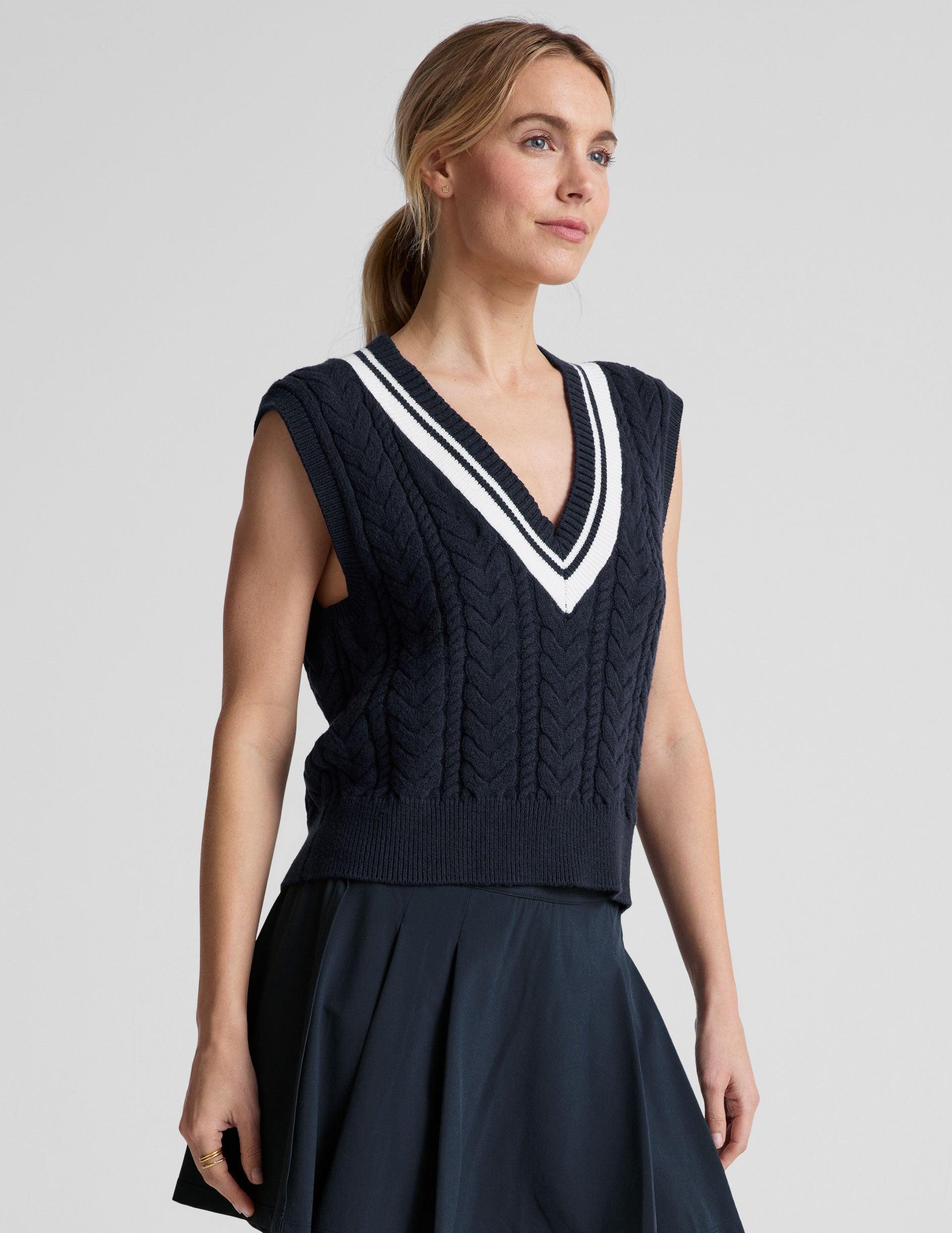 The Cable Knit Vest Product Image