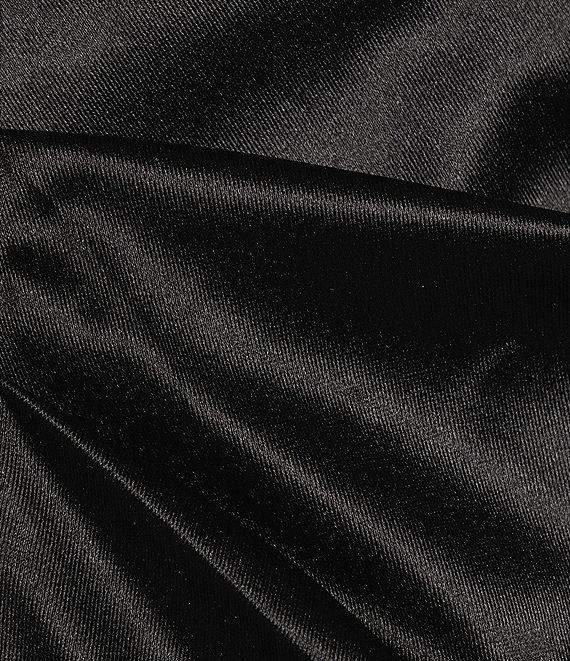 B. Darlin Off-The-Shoulder Corset Wrap Side Slit Long Dress Product Image