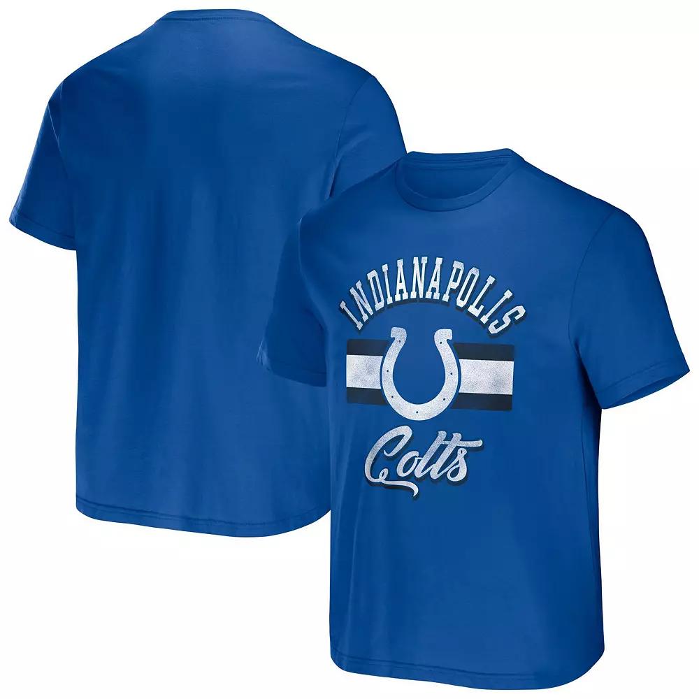 Men's NFL x Darius Rucker Collection by Fanatics Royal Indianapolis Colts Stripe T-Shirt,  Product Image