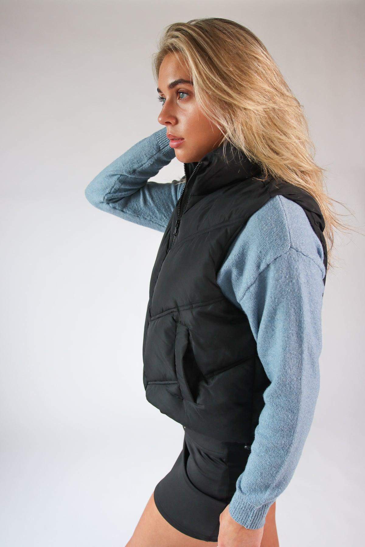 Chevron Puffer Vest Product Image