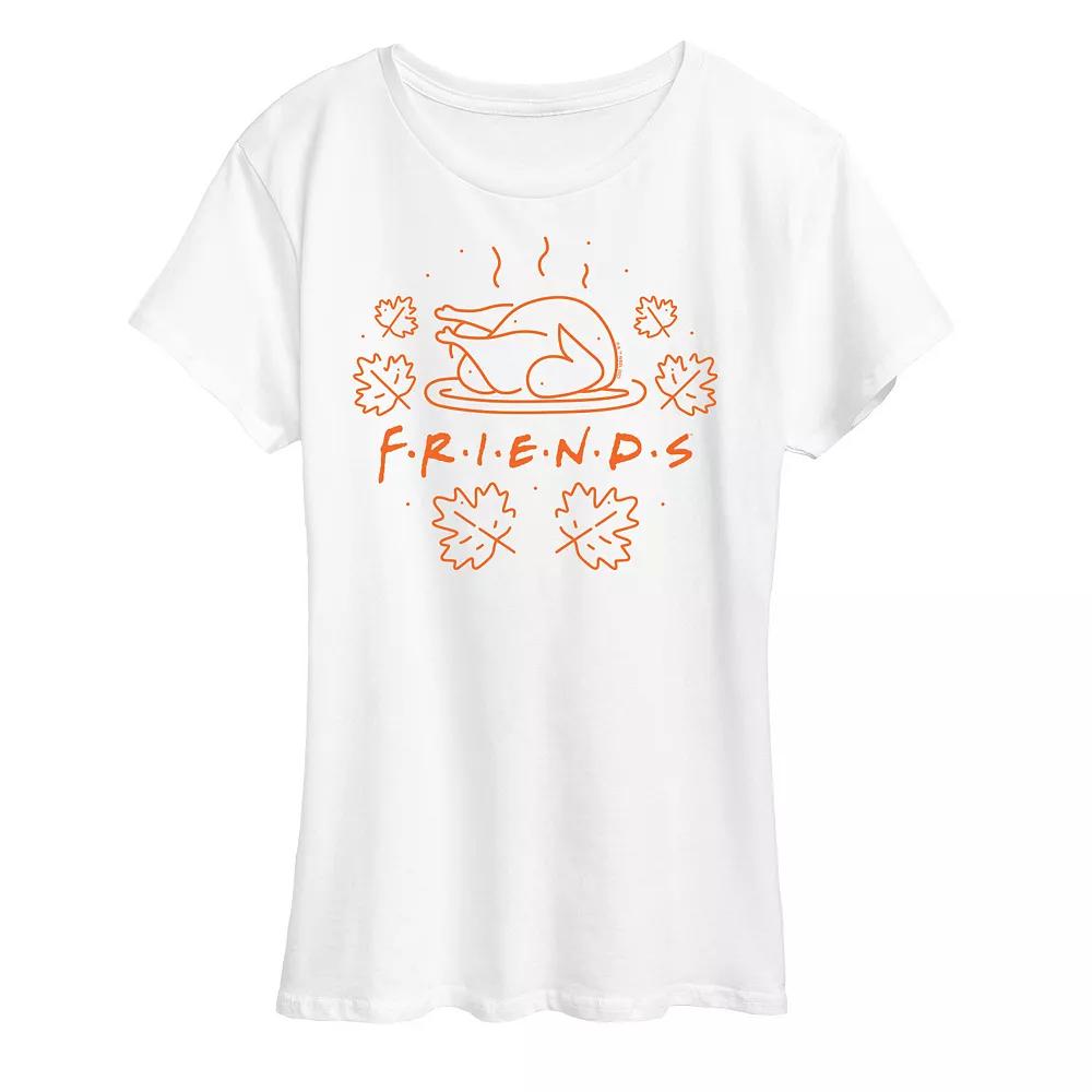 Women's Friends Logo With Turkey Graphic Tee, Girl's,  Product Image