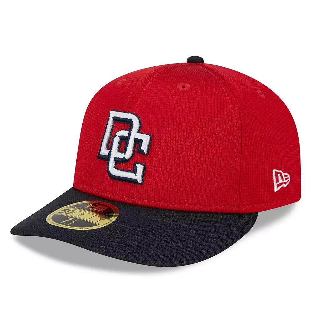 Men's New Era Red Washington Nationals 2024 Batting Practice Low Profile 59FIFTY Fitted Hat,  Product Image