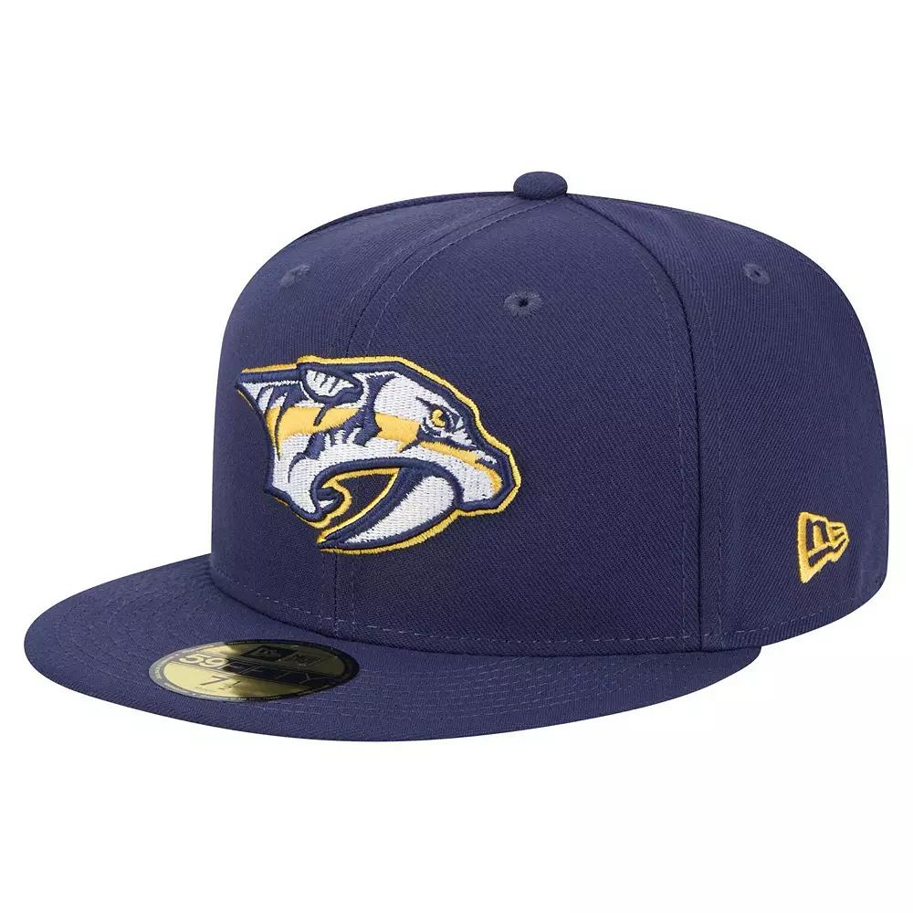 Men's New Era Navy Nashville Predators Core 59FIFTY Fitted Hat,  Product Image