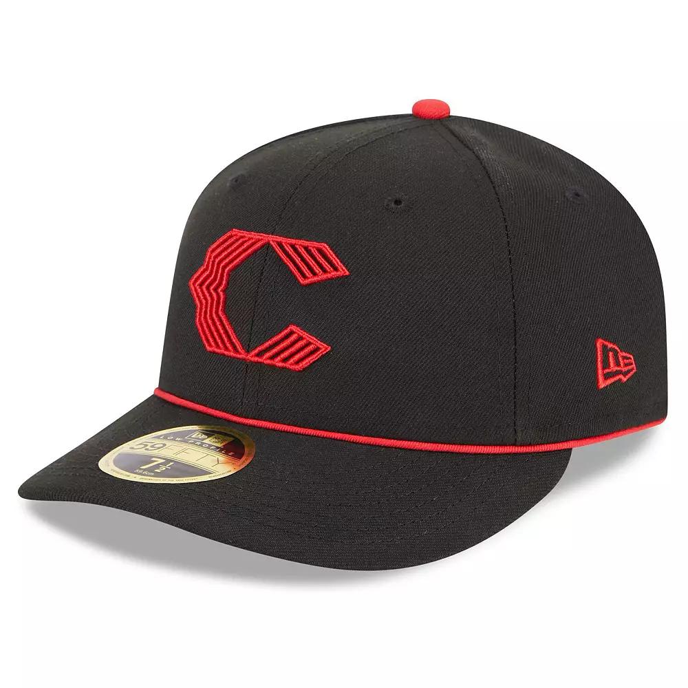 Men's New Era Black Cincinnati Reds 2023 City Connect Low Profile 59FIFTY Fitted Hat,  Product Image