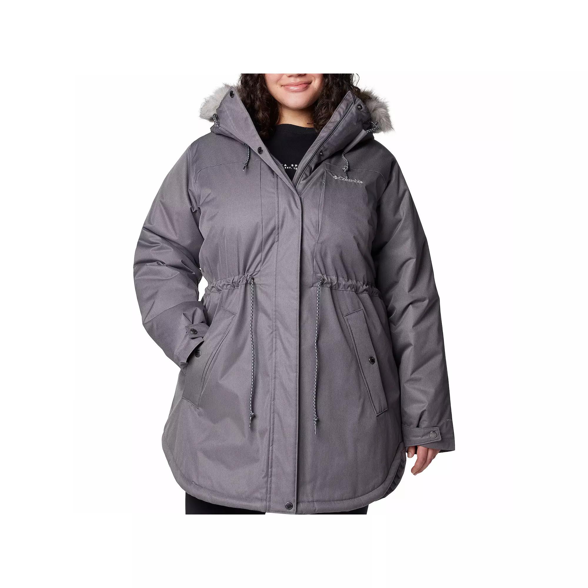 Plus Size Columbia Suttle Mountain™ II Mid Insulated Jacket, Women's, Size: 3XL, Stone Green Product Image