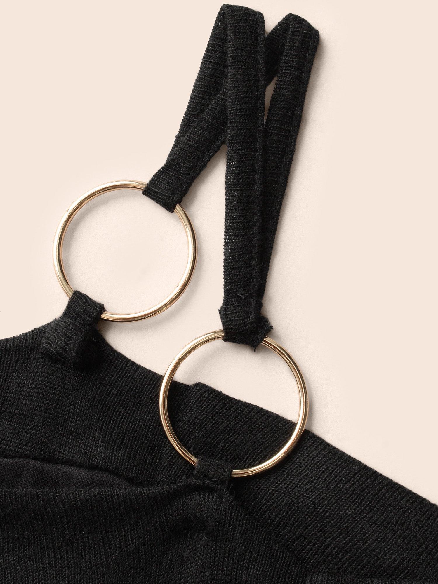 Obsidian Side Slit Accents Maxi Dress Female Product Image