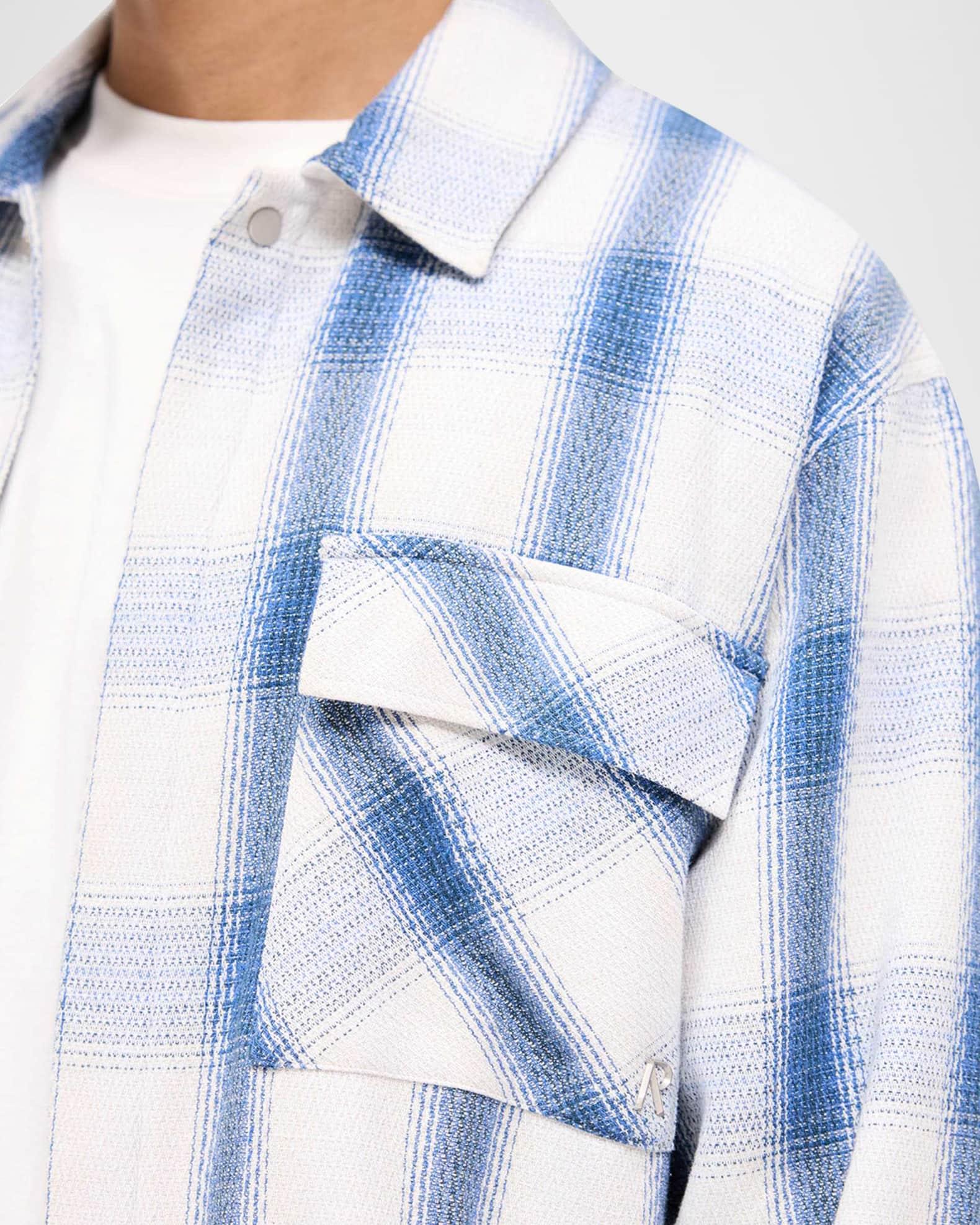 Men's Flannel Button-Down Shirt Product Image
