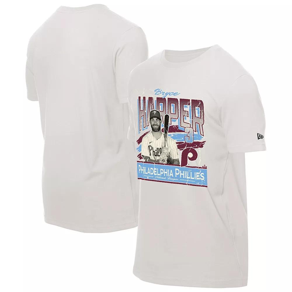 Men's New Era Bryce Harper Cream Philadelphia Phillies Batter Up T-Shirt,  Product Image