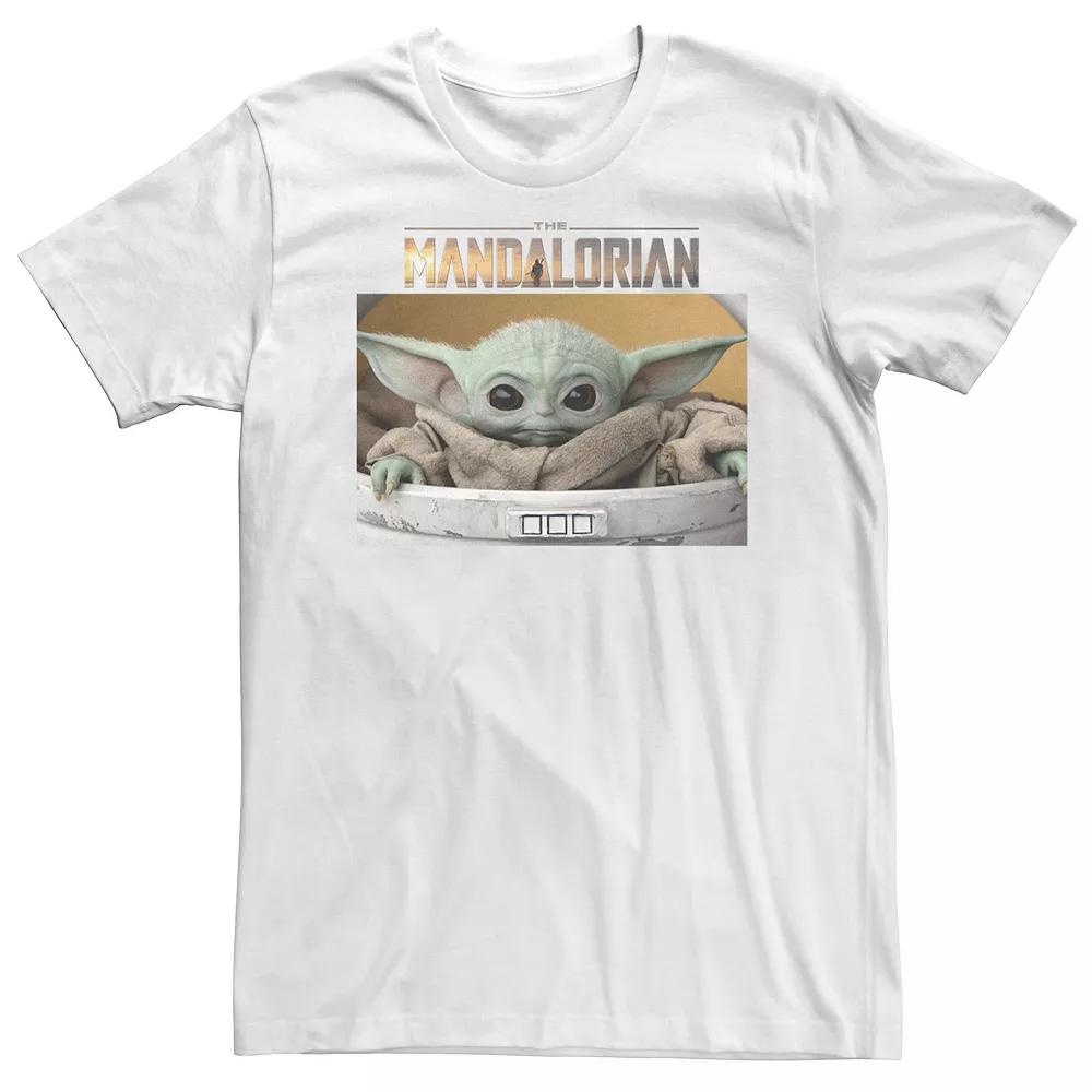 Big & Tall Star Wars The Mandalorian The Child Big Eyes Portrait Logo Tee, Men's,  Product Image
