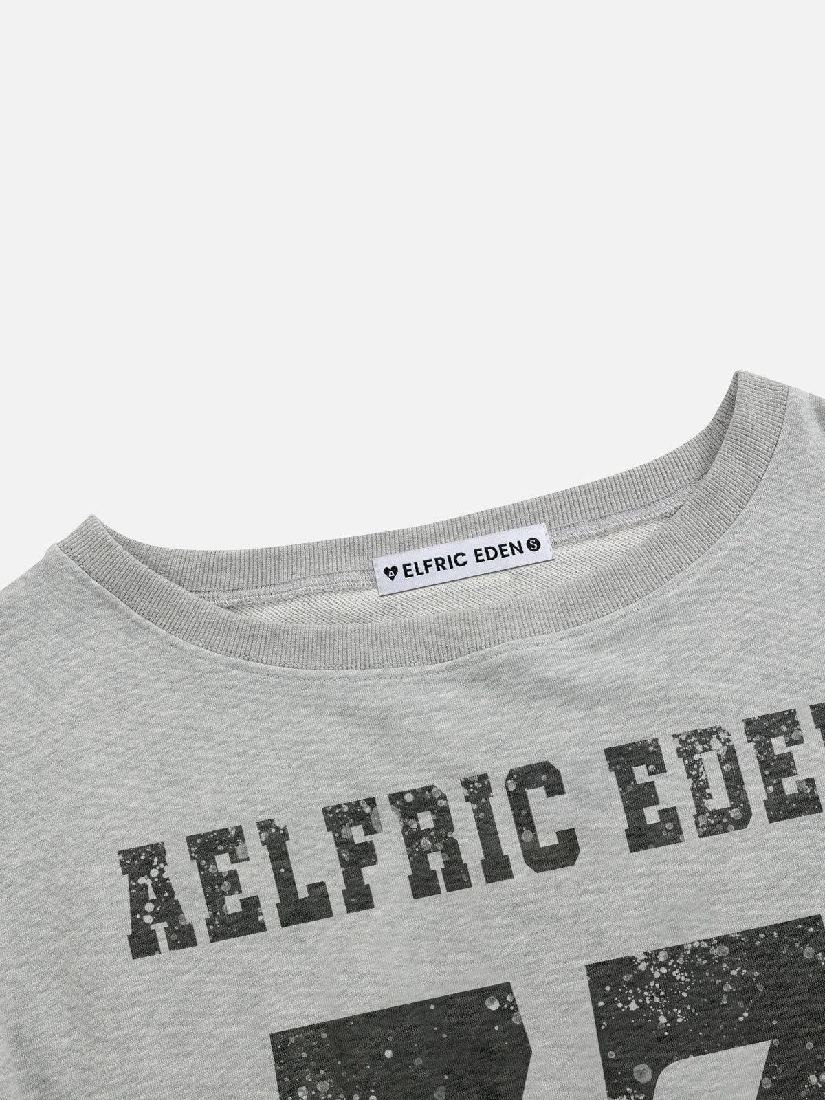 Aelfric Eden 77 Graphic Off-The-Shoulder Sweatshirt Female Product Image