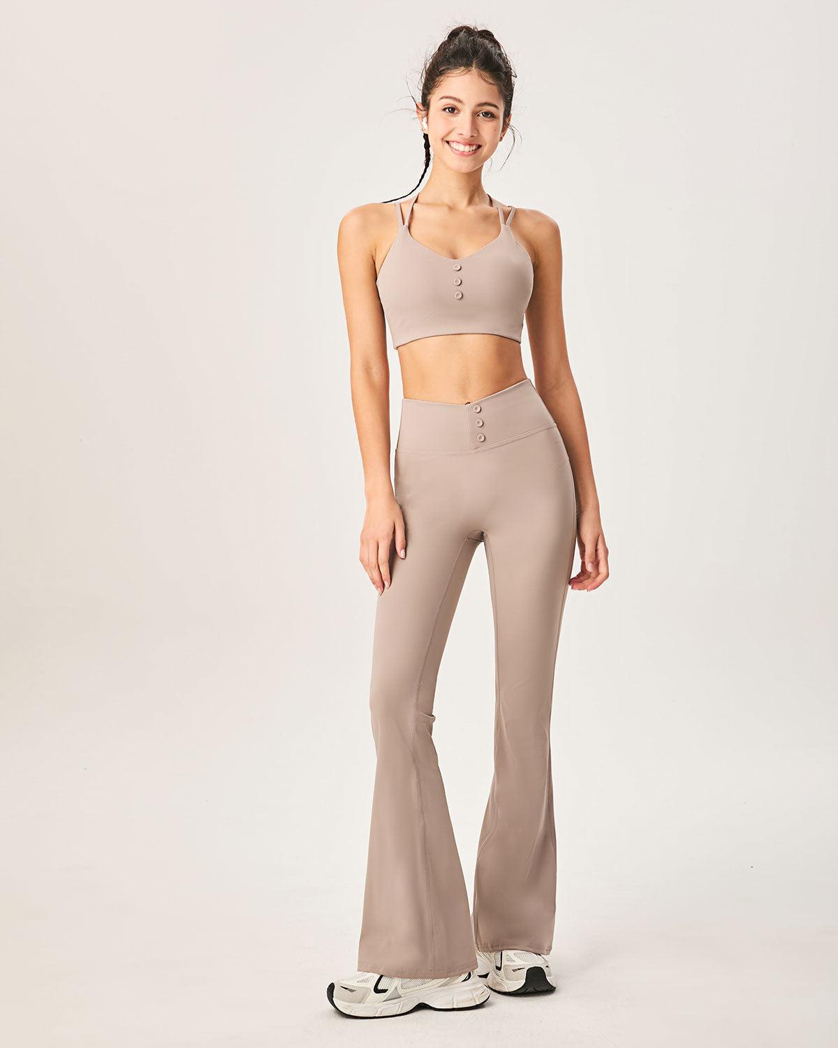 Khaki High Waisted Sleek Leggings Product Image