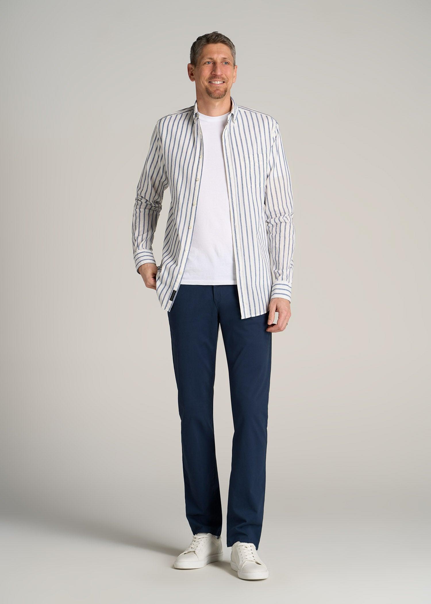 Carman TAPERED Chinos for Tall Men in Marine Navy Male Product Image