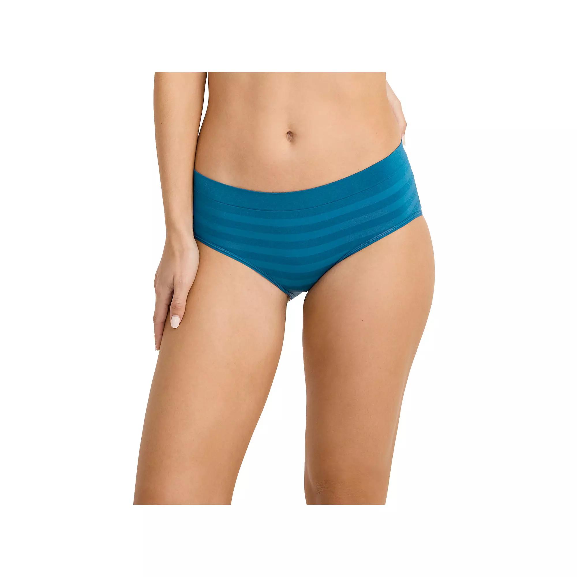 Women's Jockey® Seamfree® Hipster Panty 3787, Size: Medium, Really Blue Stripe Product Image
