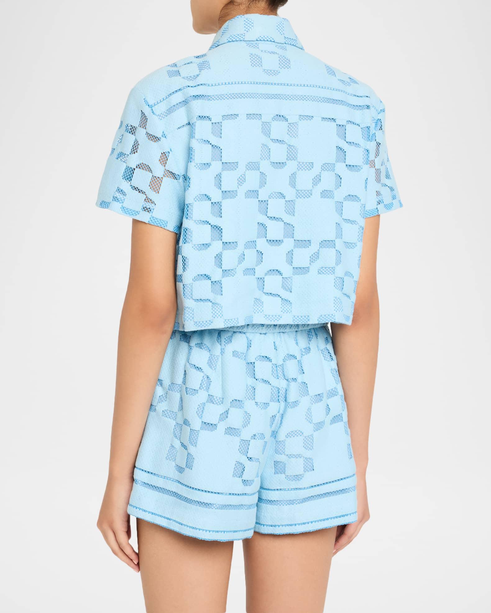 Makaia Logo Cropped Short-Sleeve Shirt Product Image