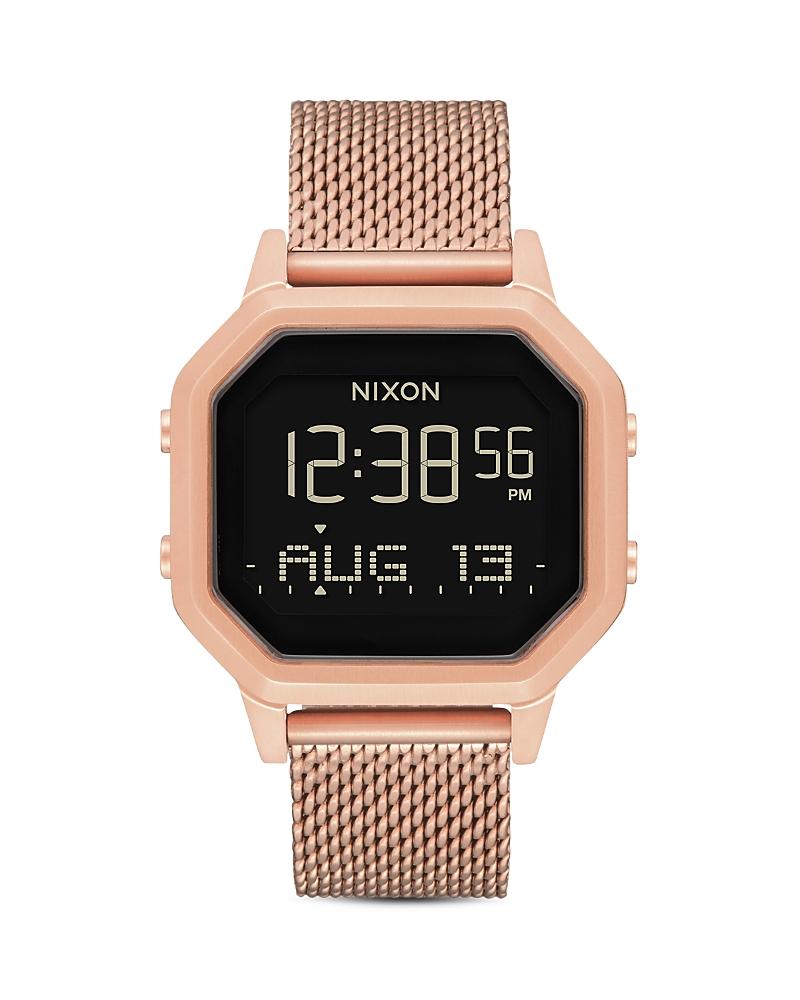 Nixon Siren Milanese All-Black Mesh Bracelet Watch, 36mm Product Image