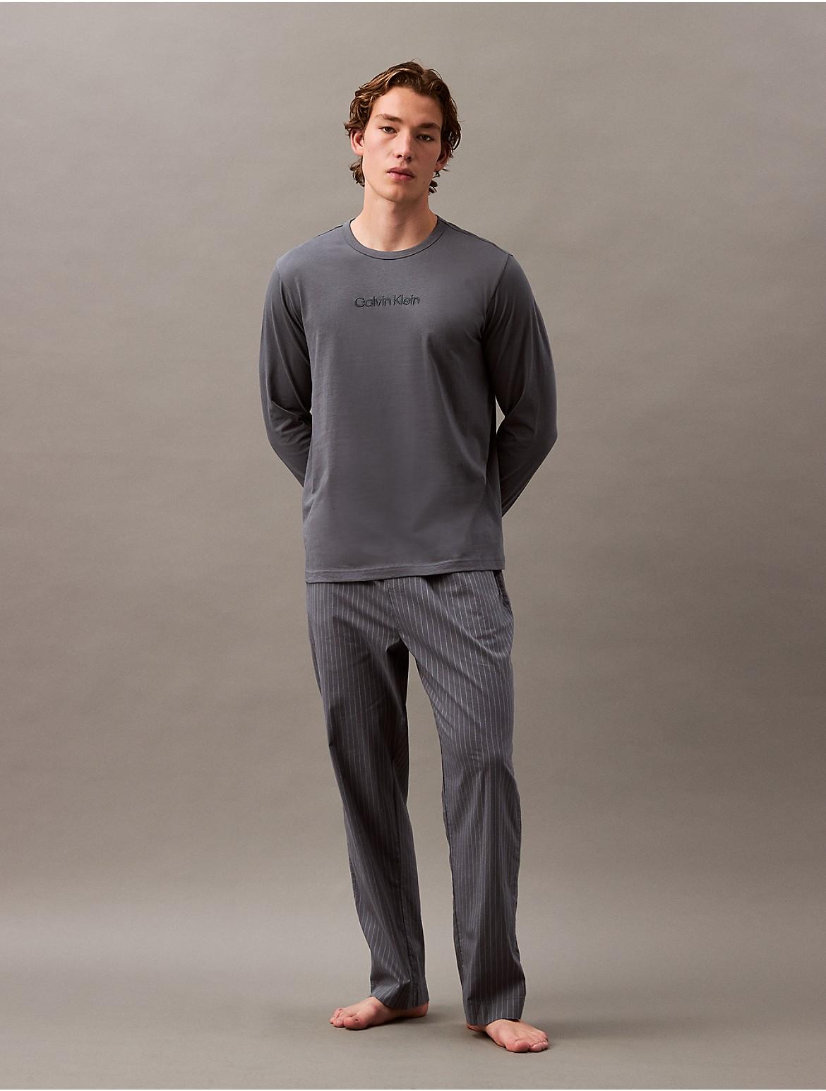 Calvin Klein Mens Calvin Klein Logo Sleep Tee - Grey Product Image