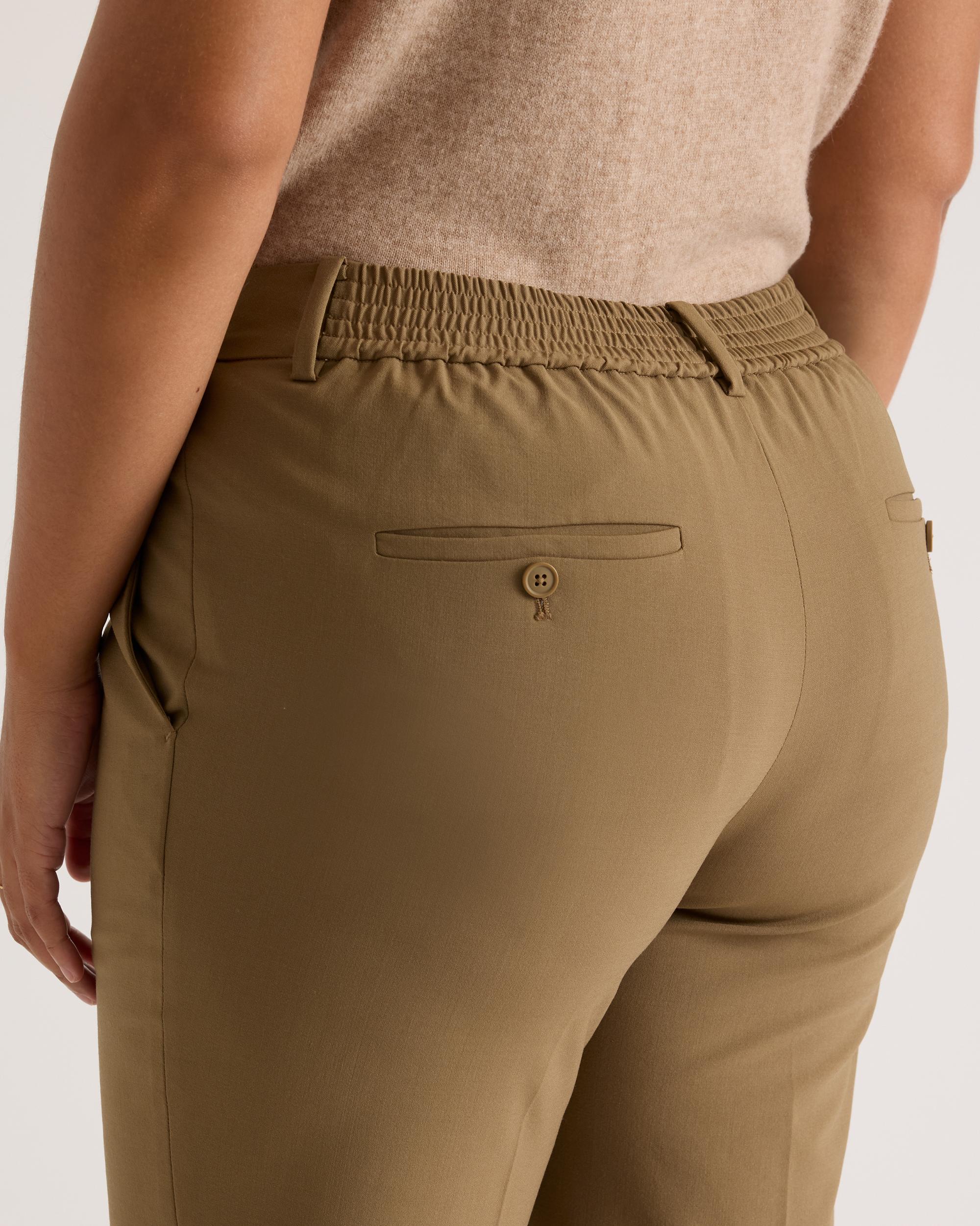 Quince | Women's Italian Wool Slim Leg Ankle Pants Product Image