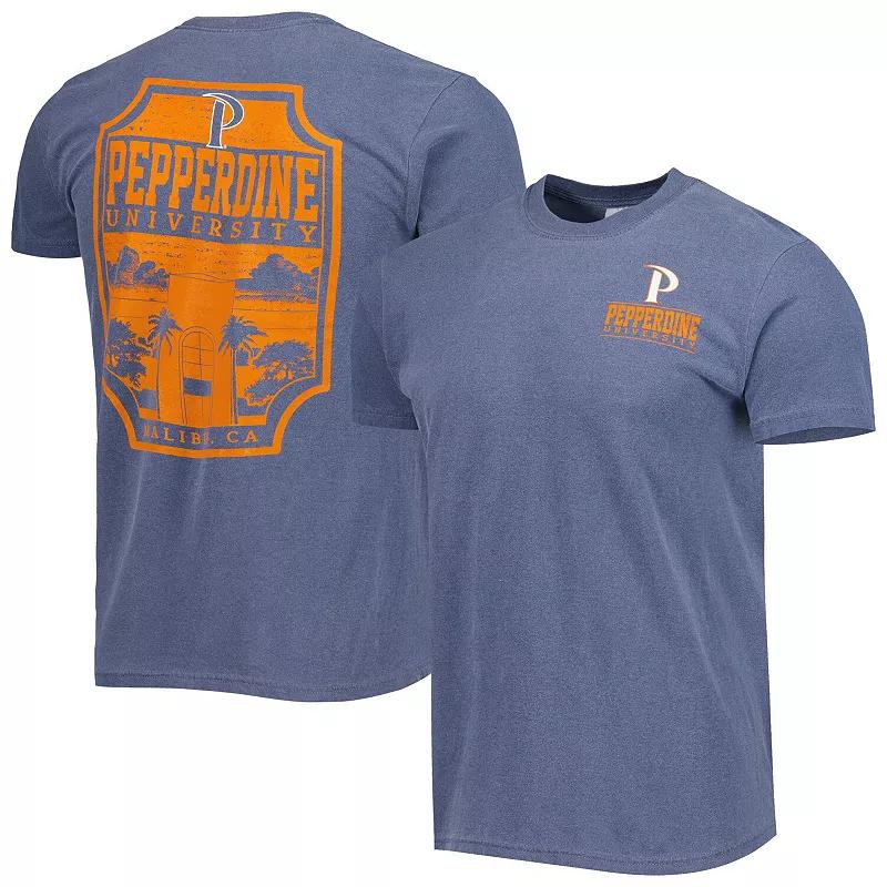 Men's Navy Pepperdine Waves Logo Campus Icon T-Shirt, Size: Large, Nc2 Blue Product Image