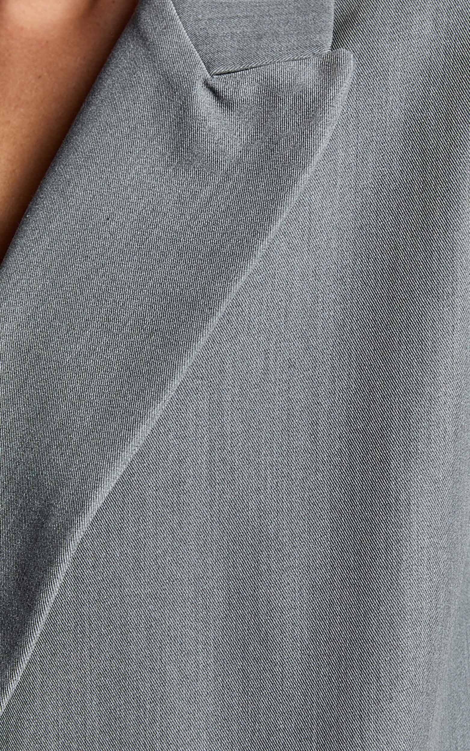 Hope Blazer - Oversized Double Breasted Blazer in Grey Product Image