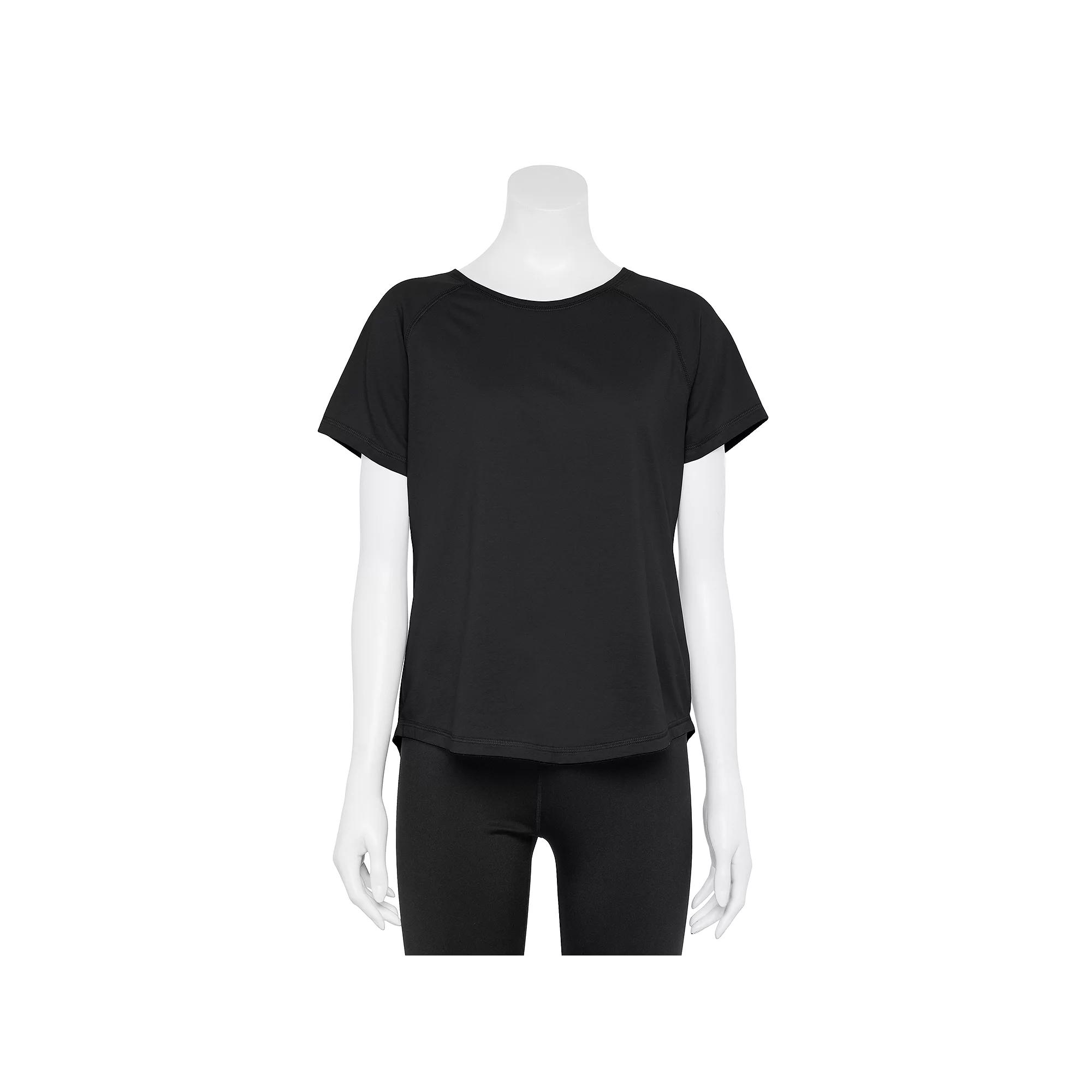 Petite Tek Gear® Essential Core Raglan Tee, Women's,  Product Image