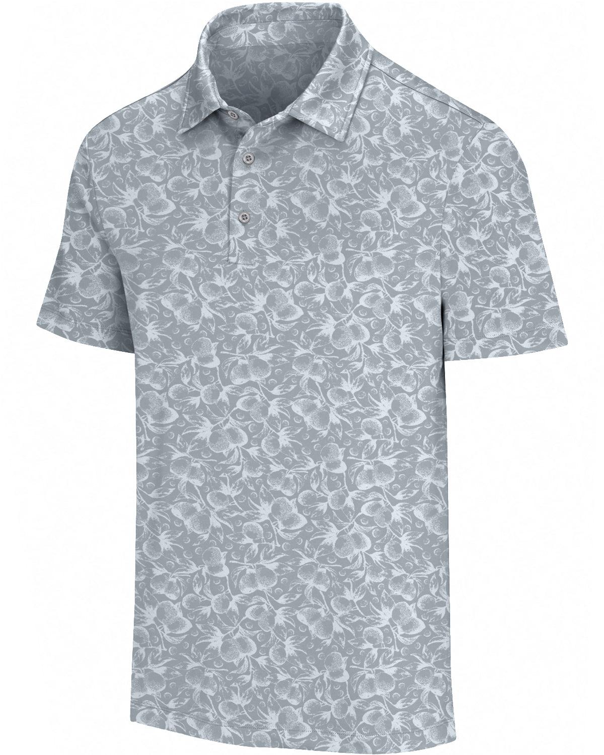 Three Sixty Six Men’s Print Golf Polos Male Product Image