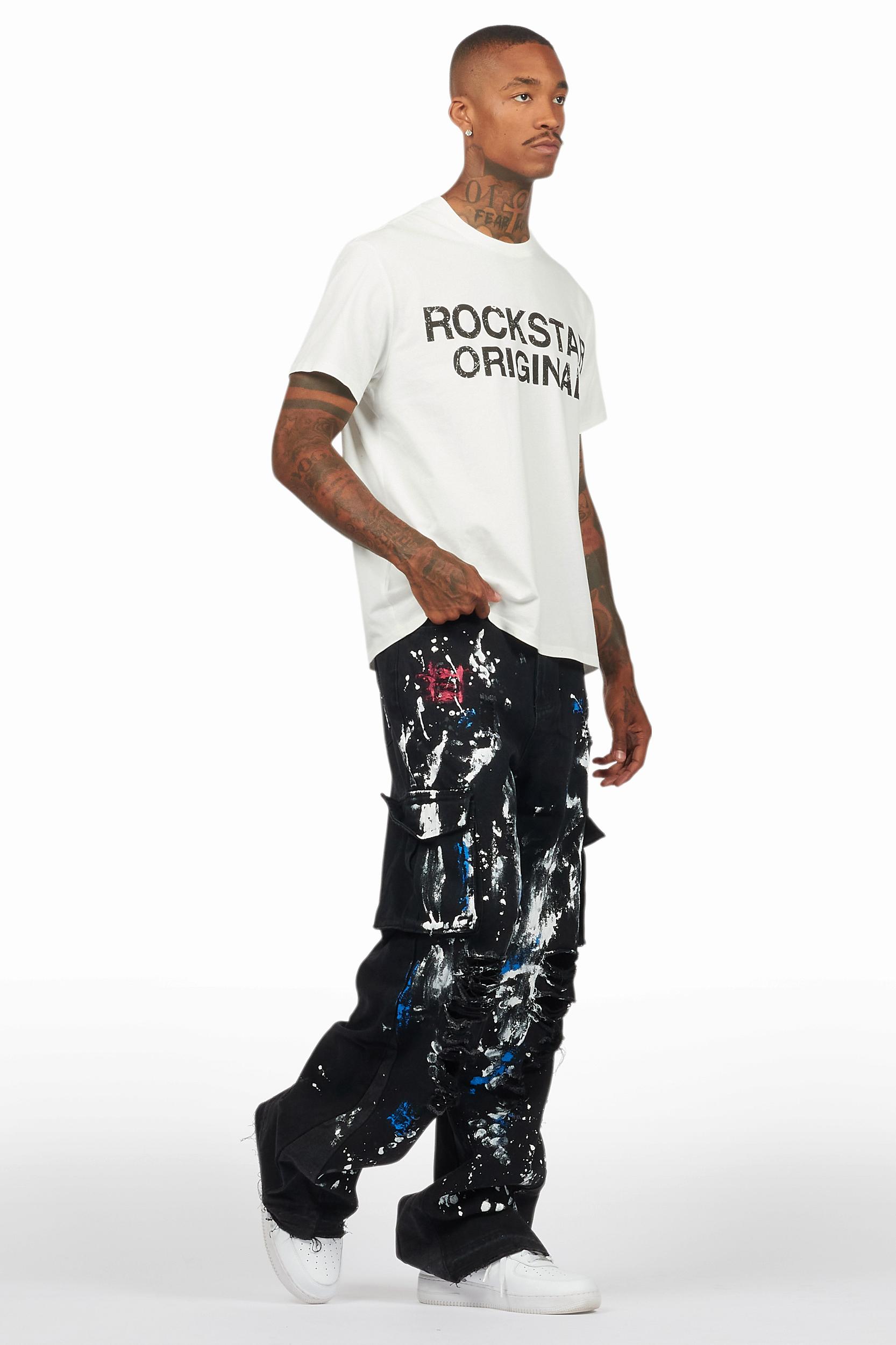 Dallin Black Painter Baggy Cargo Jean Male Product Image