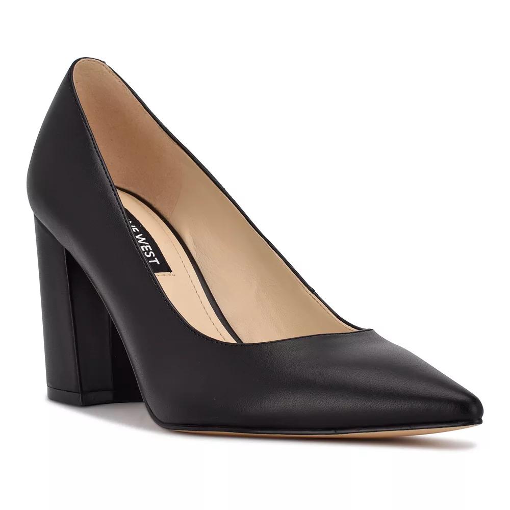 Nine West Cara Women's Block Heel Pumps, Size: 6.5 Medium, Black Product Image