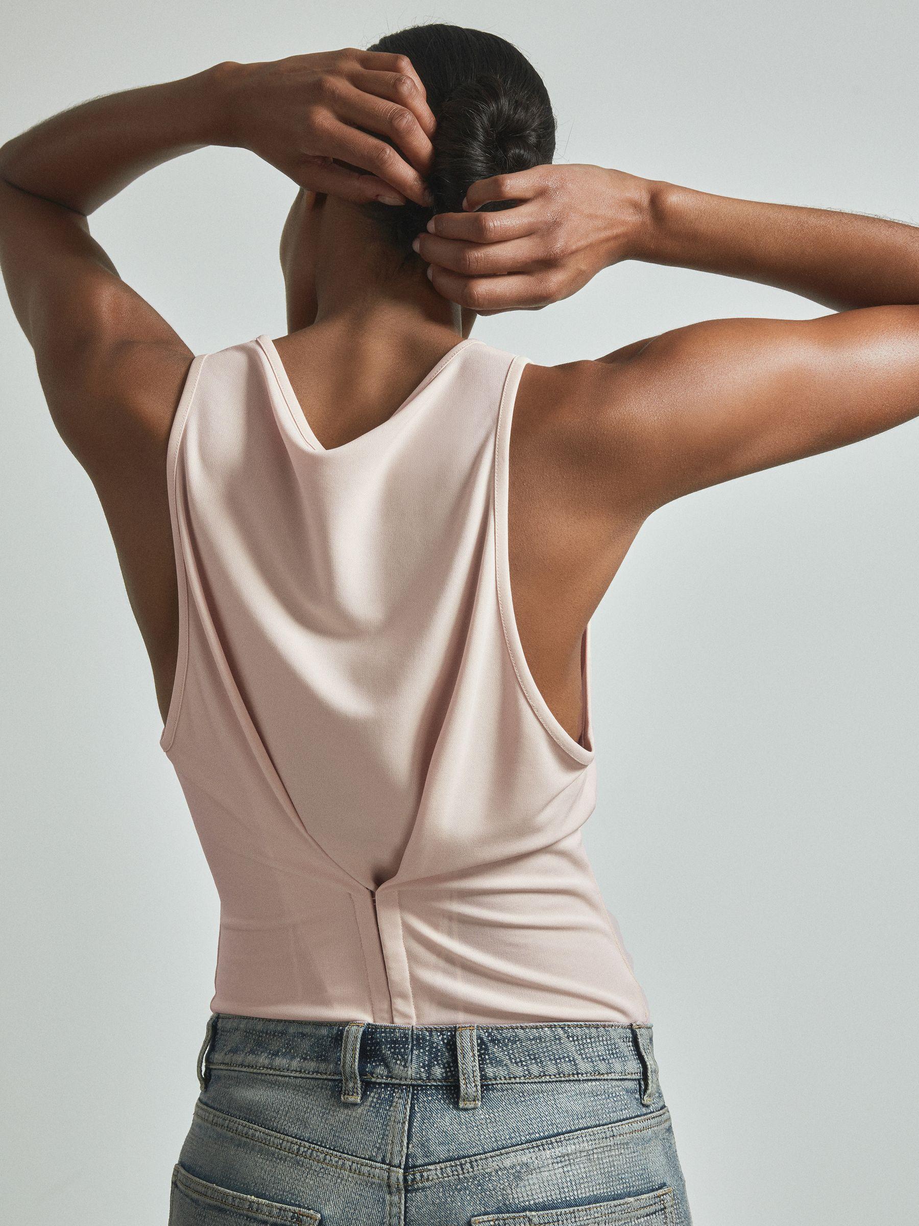 Atelier Corset Detail Vest in Nude Product Image