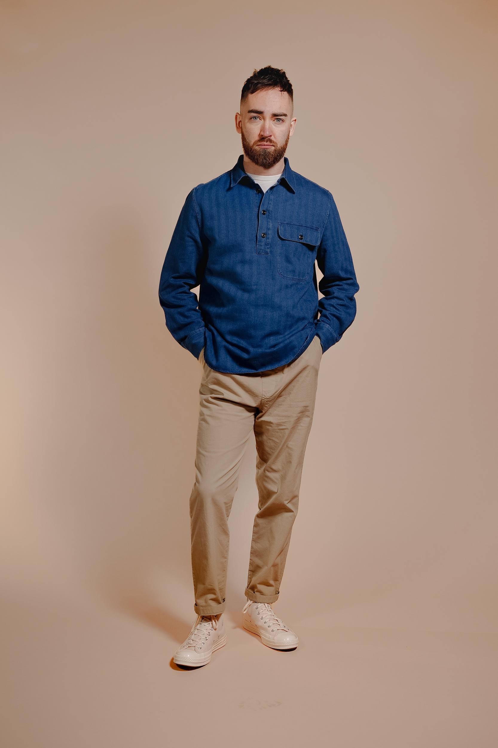 Archive Indigo Popover Overshirt Product Image