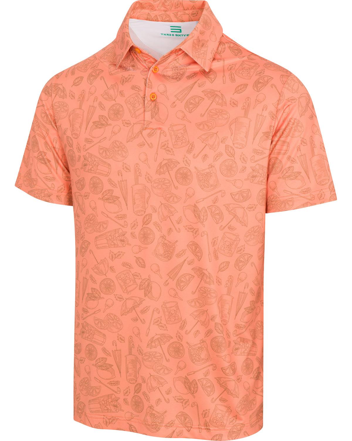 Three Sixty Six Men’s Print Golf Polos Male Product Image