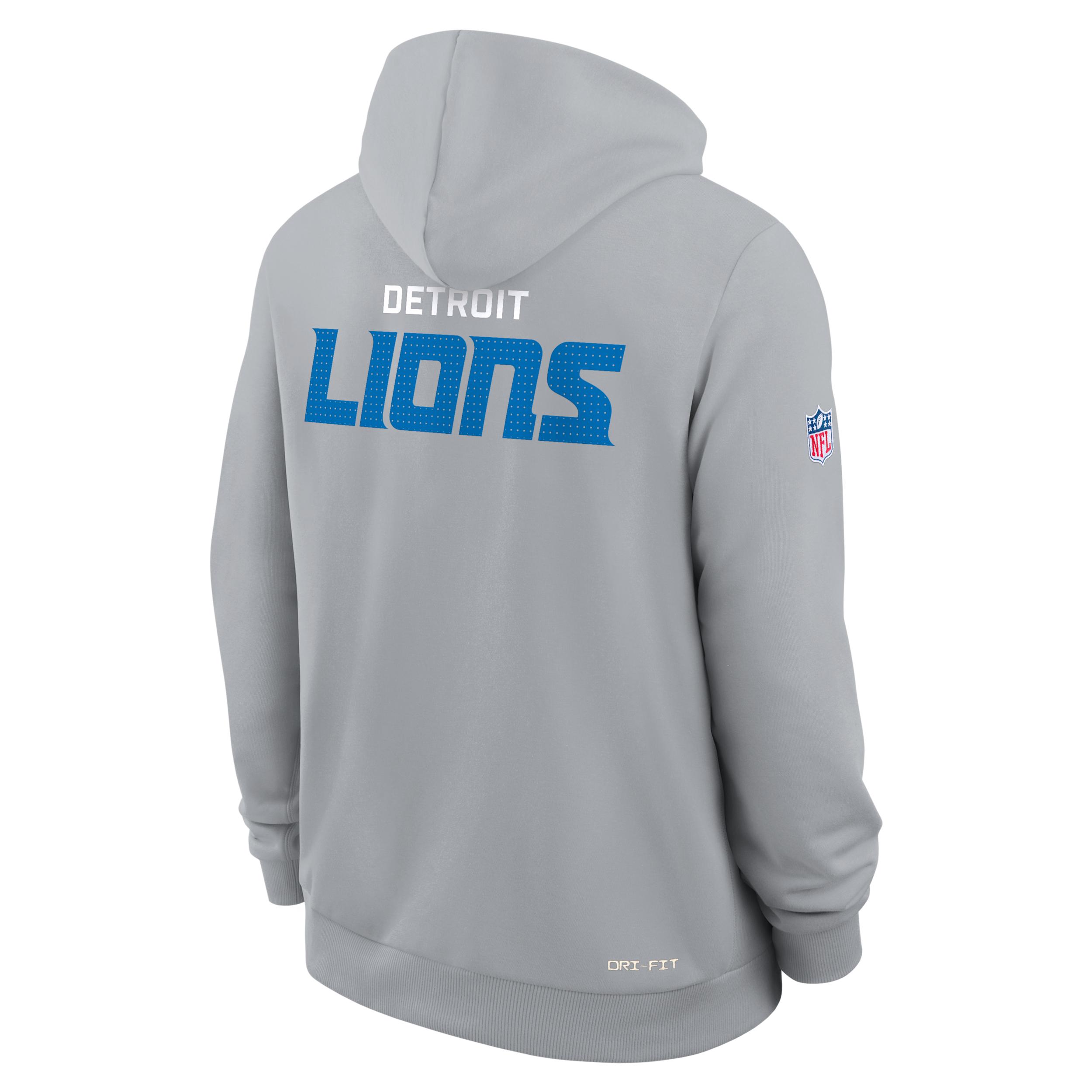 Detroit Lions Initial Home Sideline Nike Mens Dri-FIT NFL Pullover Hoodie | 03AZ01V9J-A0M Product Image