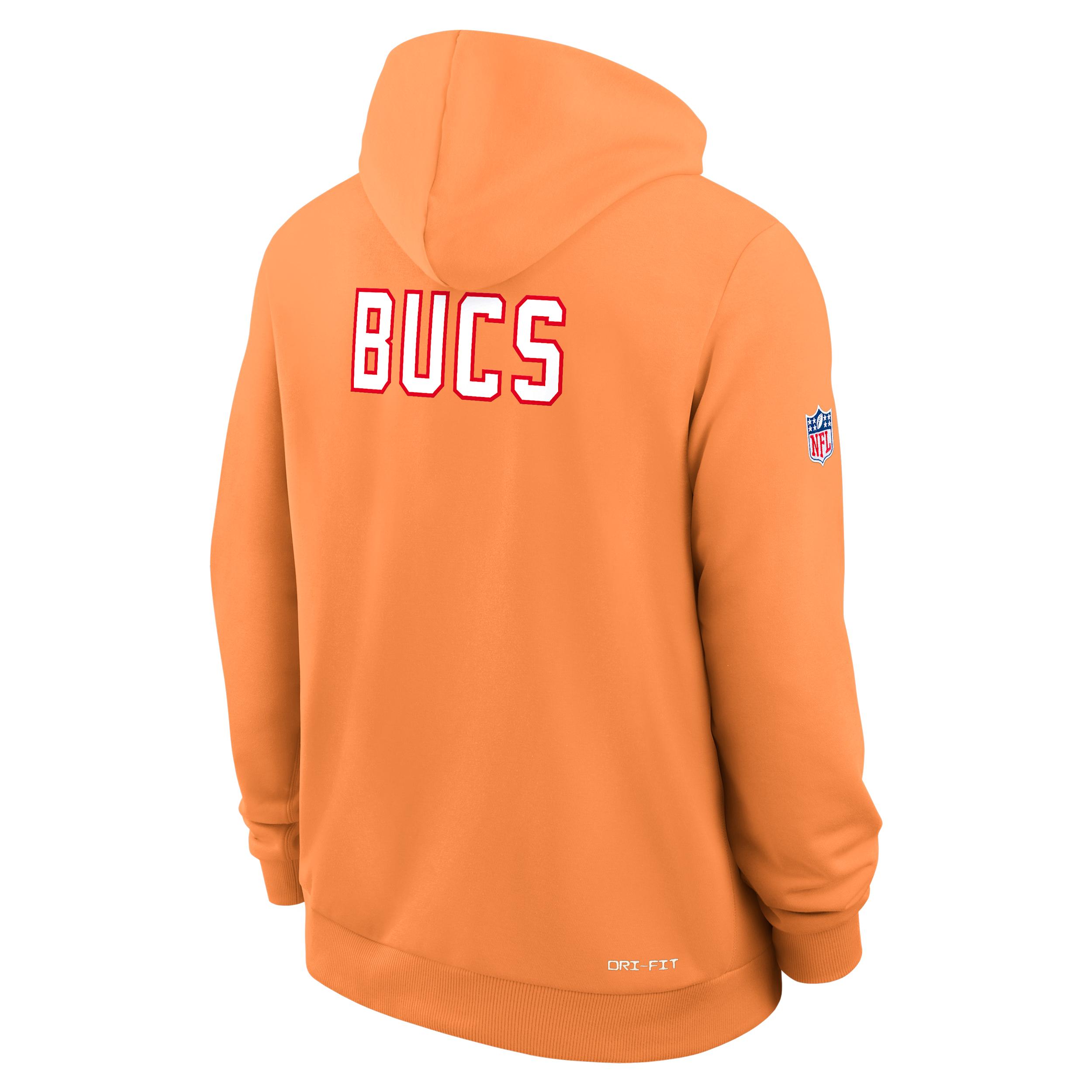 Tampa Bay Buccaneers Alt Offensive Set Play Sideline Nike Mens Dri-FIT NFL Pullover Hoodie | 03AZ83TQ8B-V4T Product Image