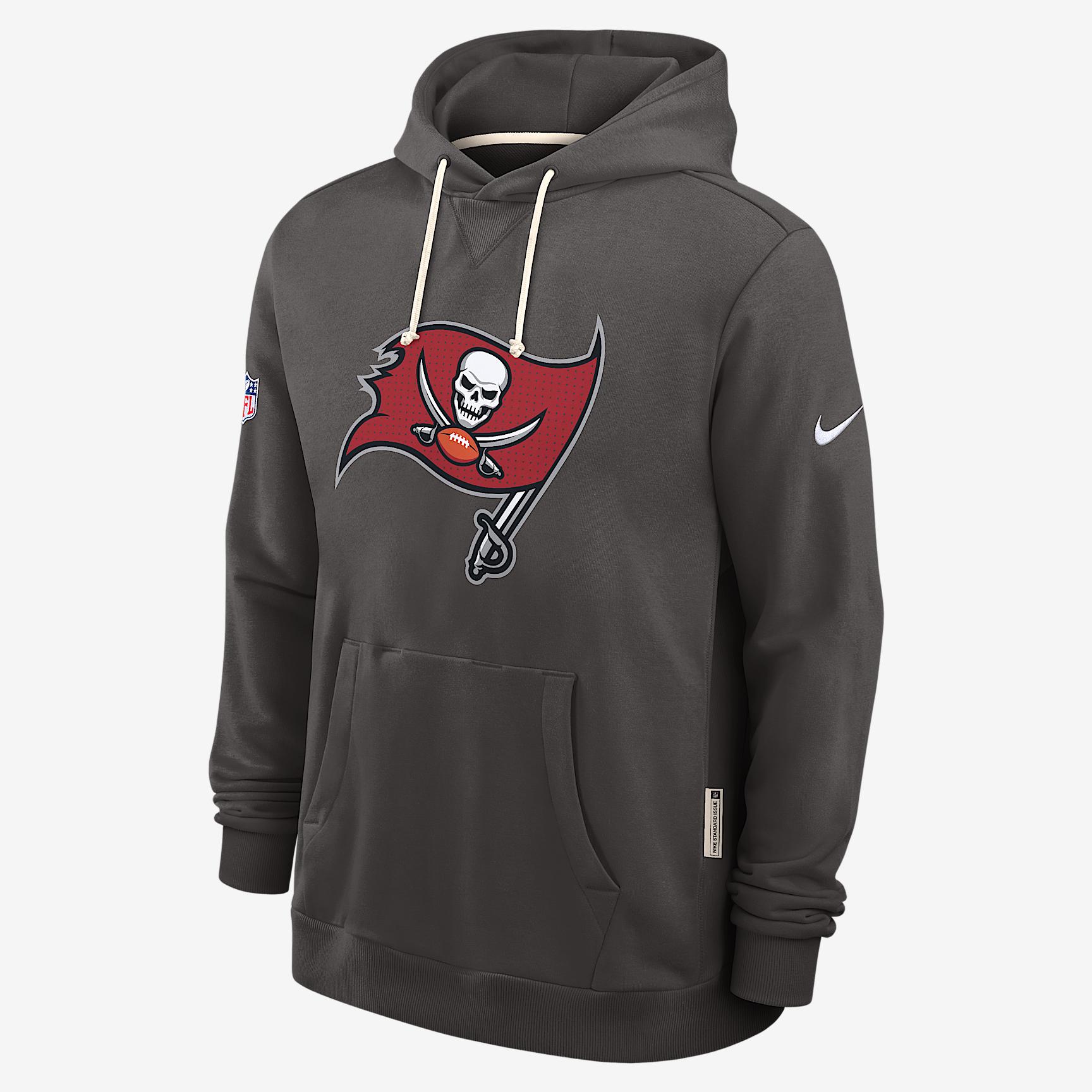 Tampa Bay Buccaneers Initial Home Sideline Nike Mens Dri-FIT NFL Pullover Hoodie | 03AZ2DV8B-A0M Product Image