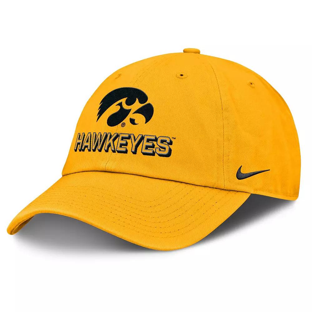 Men's Nike Gold Iowa Hawkeyes 2025 On-Field Club Adjustable Hat,  Product Image