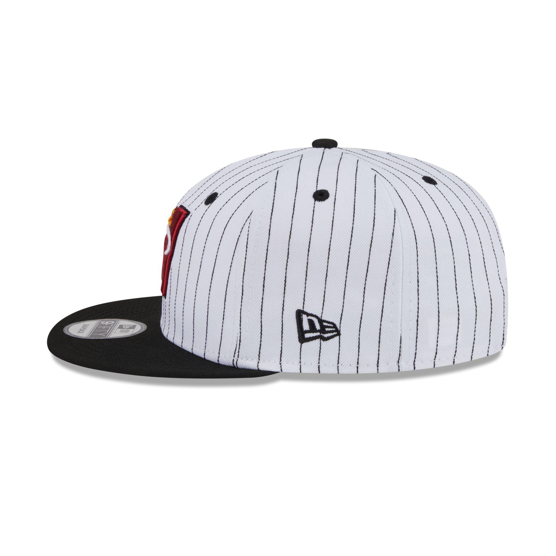 Miami Heat Deceptor Pinstripe 9FIFTY Snapback Hat Male Product Image