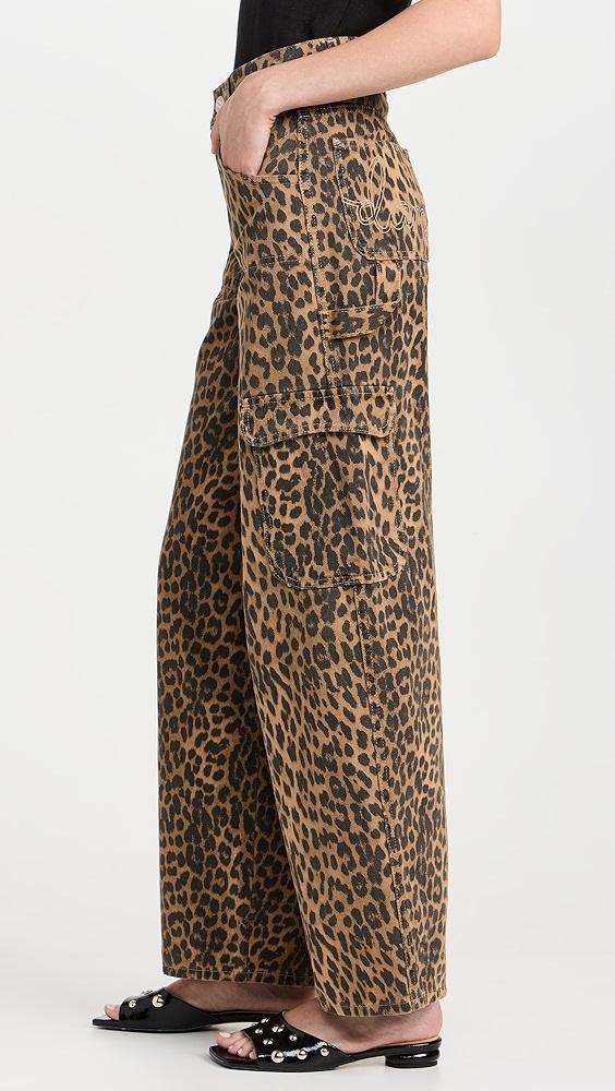 Damson Madder Leopard Cargo Trousers | Shopbop Product Image