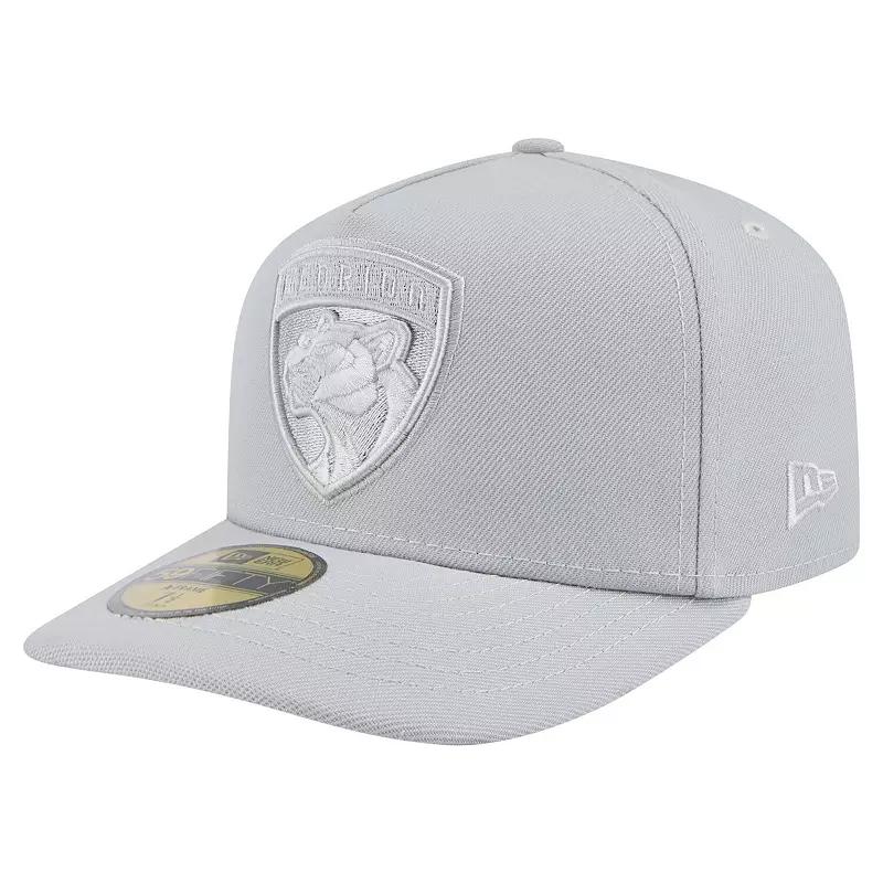 Men's New Era Gray Florida Panthers Color Pack A-Frame 59FIFTY Fitted Hat, Size: 7 1/8, Pnt Grey Product Image