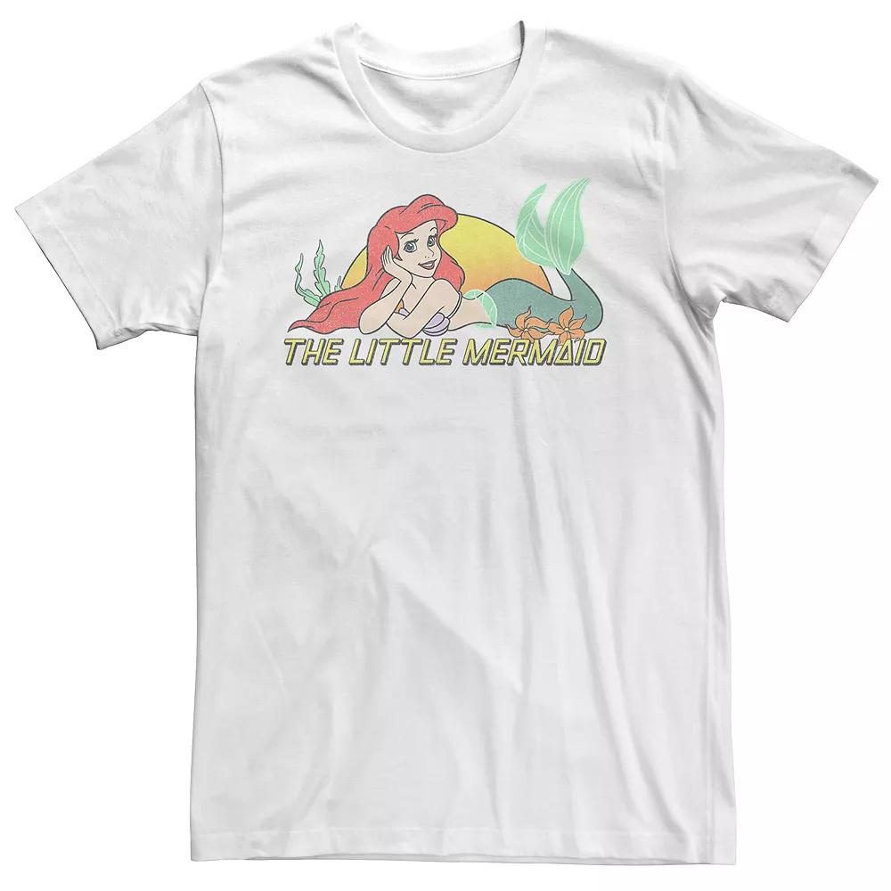 Men's Disney's The Little Mermaid Graphic Tee, Size: XXL, White Product Image