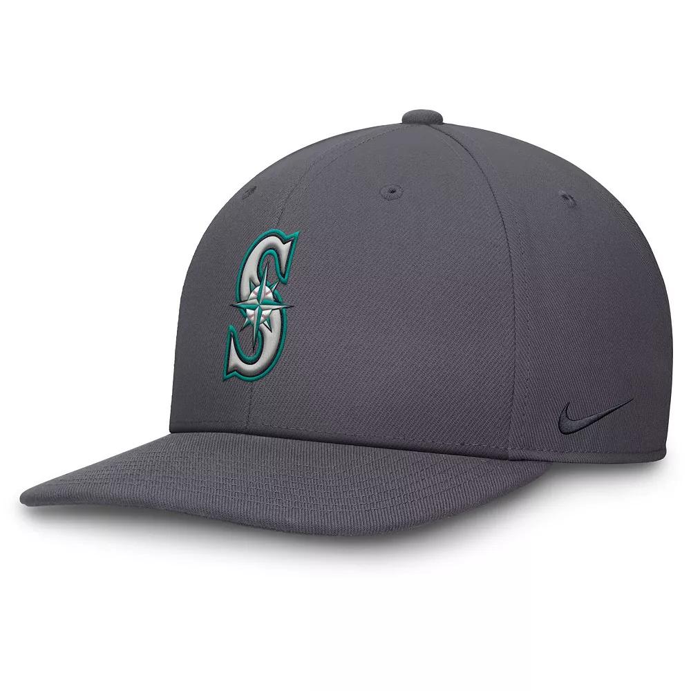 Men's Nike Gray Seattle Mariners Pro Performance Snapback Hat, Size: Medium/Large, Grey Product Image