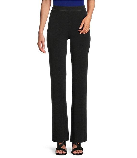 Eva Varro High Rise Elastic Waist Bell Bottom Pants Product Image