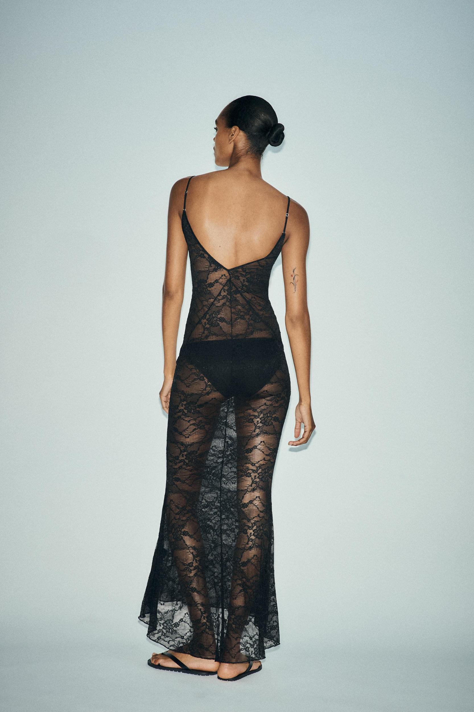 LONG LACE DRESS Product Image